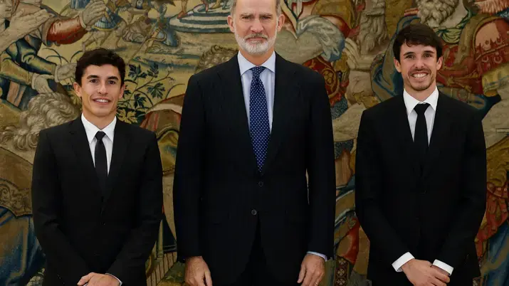 Pertemuan Raja Felipe VI dengan Juara Balap Marquez